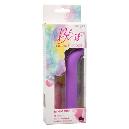 Bliss Liquid Silicone Mini G Vibe - Purple - Pleasure Palace