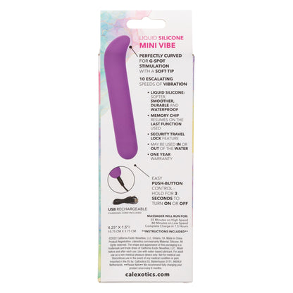 Bliss Liquid Silicone Mini G Vibe - Purple - Pleasure Palace