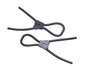 "Vigor II Electro Stim Cock and Balls Ties & Frenum Electro Stimulator ZE-AE596"