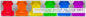 "Rainbow Shot Glass Set KG-NVE22"
