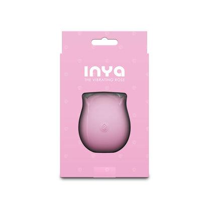 INYA Vibrating Rose Clitoral Stimulator – Pink - Pleasure Palace