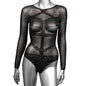 "Radiance Long Sleeve Body Suit - One Size - Black SE3002153"