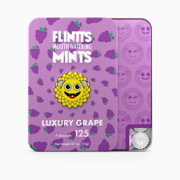 Flintts Mouth - Watering Mints Luxury Grape – F Strength 125 (27 - 30 Mints) - PleasurePalace