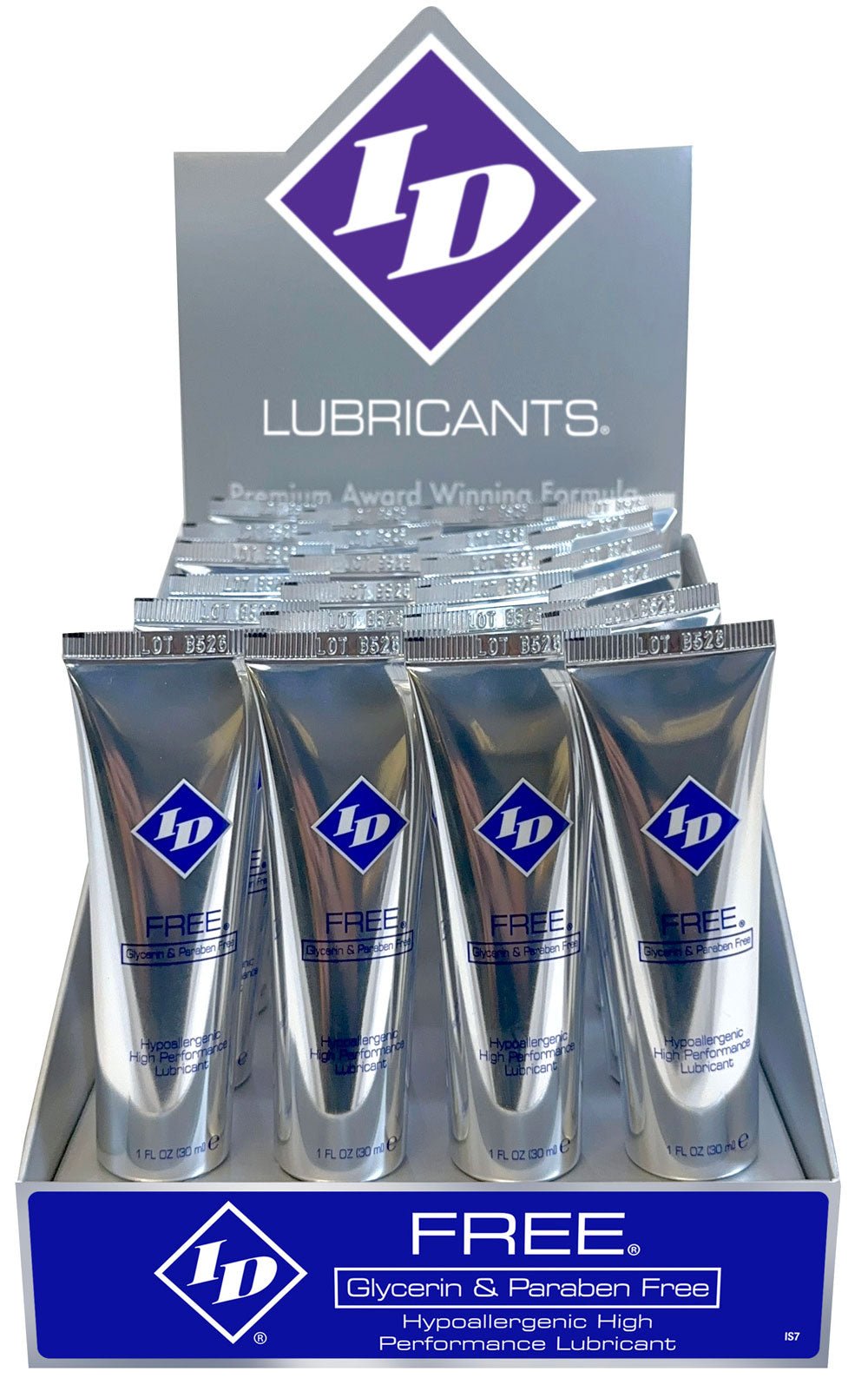 Free Display 24ct - 1 Fl Oz Tubes - Pleasure Palace
