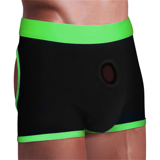 "Get Lucky Strap-on Black/green Boxers - Xs/s TMN-GL-4998"