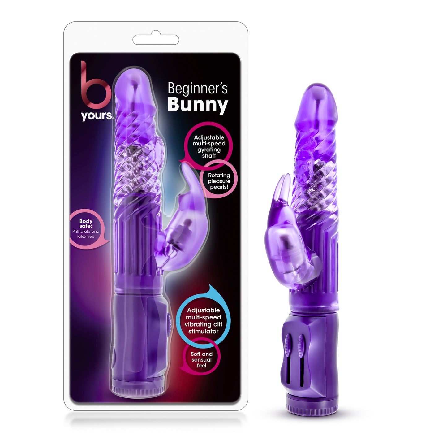 B Yours Beginner Bunny Rabbit Vibrator – Purple - Pleasure Palace