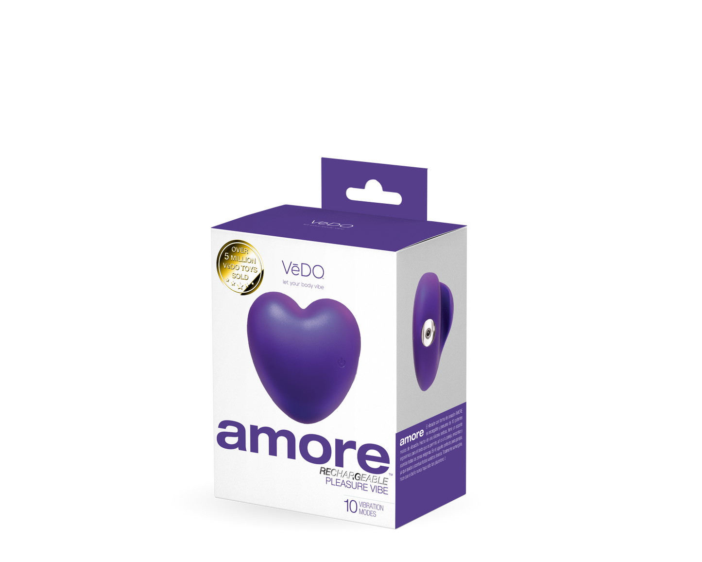 Amore Rechargeable Pleasure Vibe Purple - VI-H0118 - Pleasure Palace