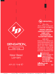 ID Sensation - 72 Piece Jar - 12 ml Tubes - Pleasure Palace
