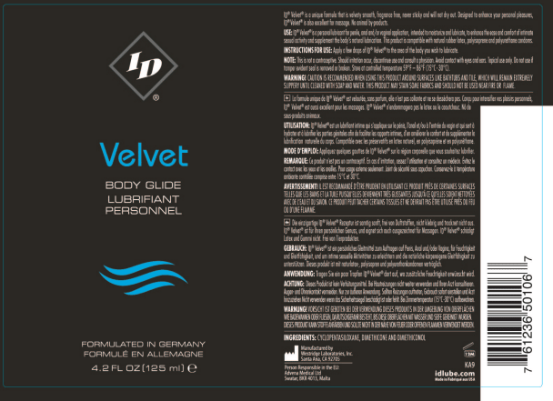 ID Velvet Body Glide 4.2 Oz - Pleasure Palace