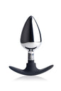 "Dark Invader Metal and Silicone Anal Plug - Large MS-AG343-LG"
