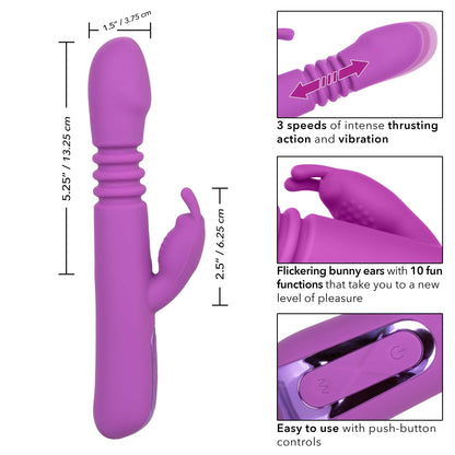 Jack Rabbit Elite Thrusting Rabbit - Purple - Pleasure Palace