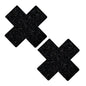 "Black Malice Glitter X Factor Nipztix Pasties NN-BM-XF-NS"