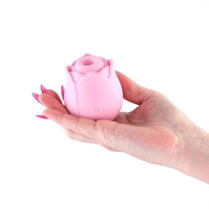 INYA Vibrating Rose Clitoral Stimulator – Pink - Pleasure Palace