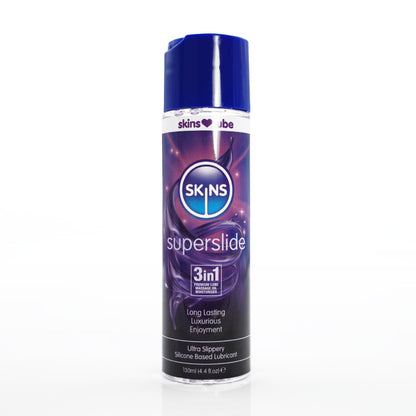 "Skins Super Slide Silicone Based 3 in 1 Lubricant 4.4oz CC-SKLUBSS4"