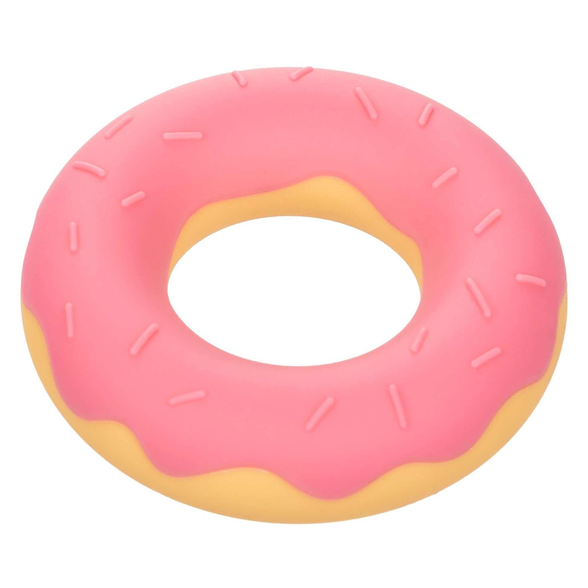 Naughty Bits Dickin Donuts Silicone Donut Cock Ring - Pink - Pleasure Palace