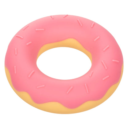 Naughty Bits Dickin Donuts Silicone Donut Cock Ring - Pink - Pleasure Palace