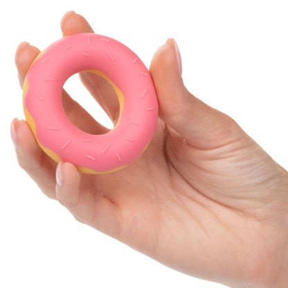 Naughty Bits Dickin Donuts Silicone Donut Cock Ring - Pink - Pleasure Palace