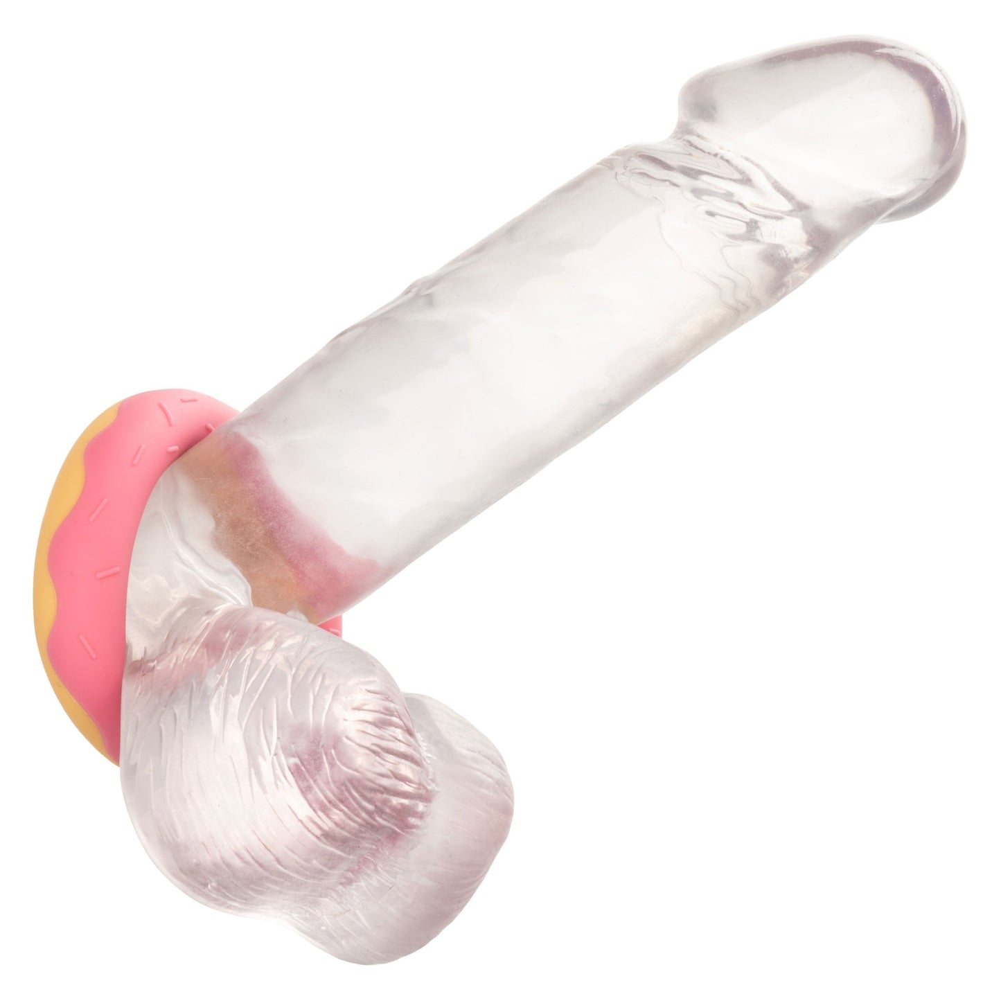 Naughty Bits Dickin Donuts Silicone Donut Cock Ring - Pink - Pleasure Palace