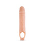 "Performance Plus - 10 Inch Silicone Cock Sheath Penis Extender - Vanilla BL-22593"