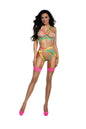 "Ombre Rainbow Elastic Bra Set - Os DG-13945RNBOS"