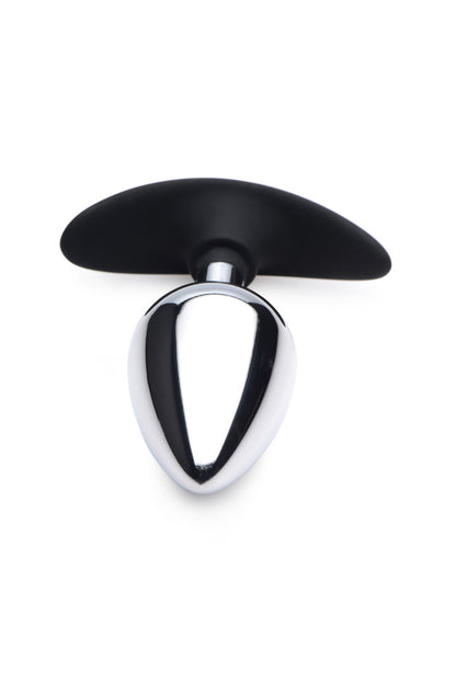Dark Invader Metal and Silicone Anal Plug - Large