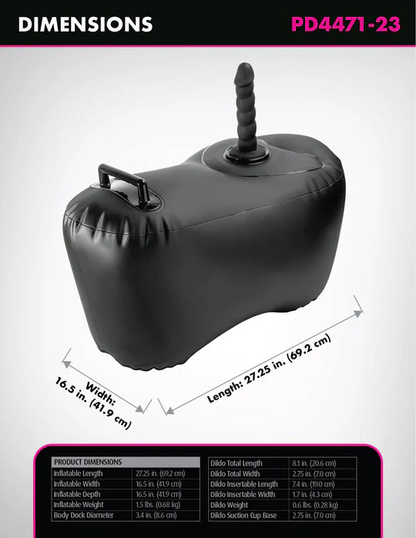 Fetish Fantasy Series Body Dock Inflatable Love Ball - Black