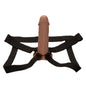 Performance Maxx Life-Like Extension With Harness - Brown - Pleasure Palace