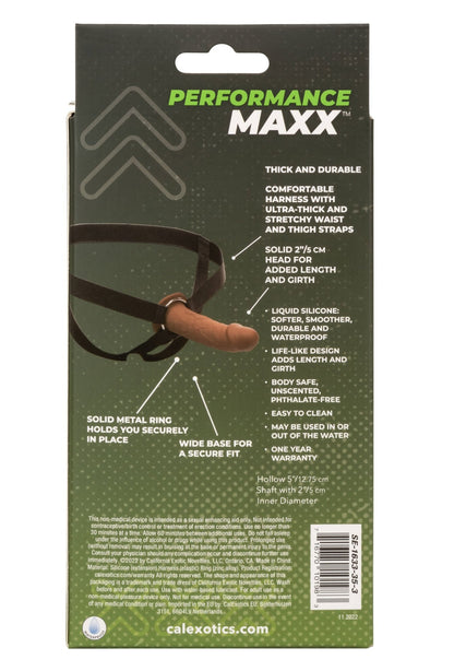 Performance Maxx Life-Like Extension With Harness - Brown - Pleasure Palace