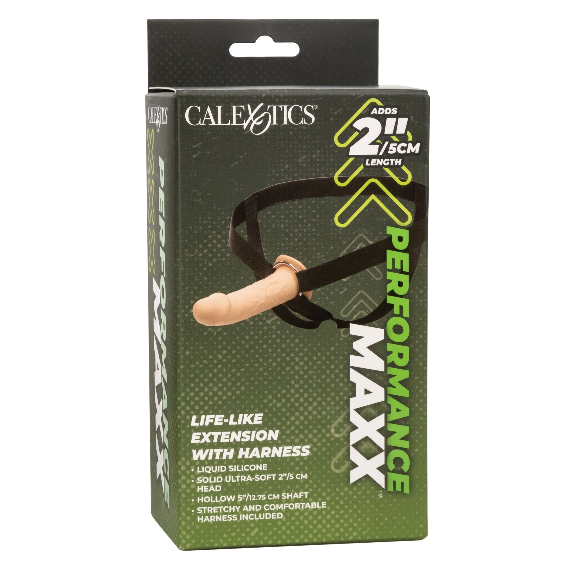 Performance Maxx Life-Like Extension With Harness - Ivory - Pleasure Palace