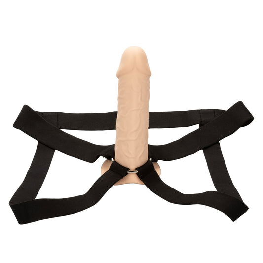Performance Maxx Life-Like Extension With Harness - Ivory - Pleasure Palace
