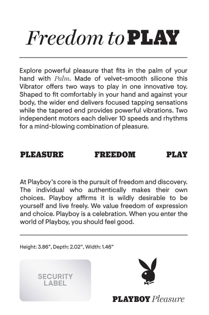 Playboy Pleasure - Palm - Vibrator - Light Pink - Pleasure Palace