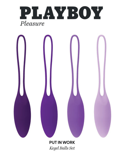 Playboy Pleasure - Put in Work - Kegel Balls Set - Acai Ombre - Pleasure Palace