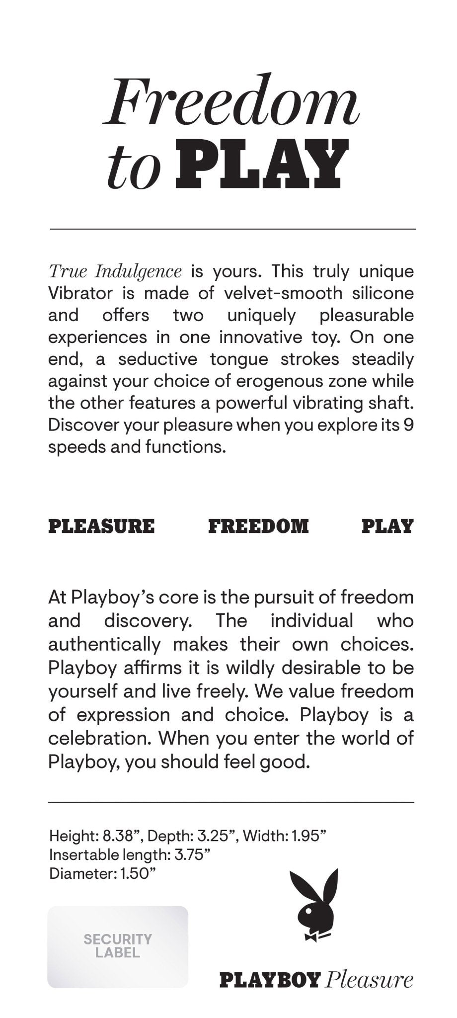 Playboy Pleasure - True Indulgence - Vibrator - Deep Teal - Pleasure Palace