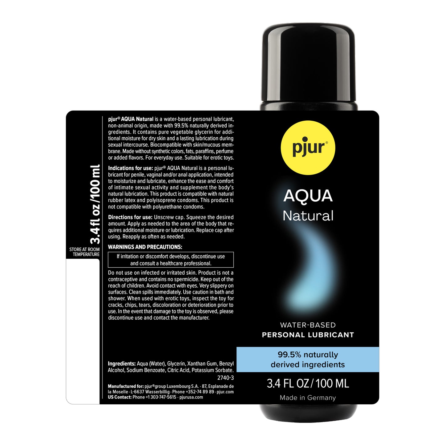 Pjur Aqua - 8.5 Fl. Oz. 250ml