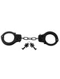 "Fetish Fantasy Series Designer Metal Handcuffs - Black PD3801-23"