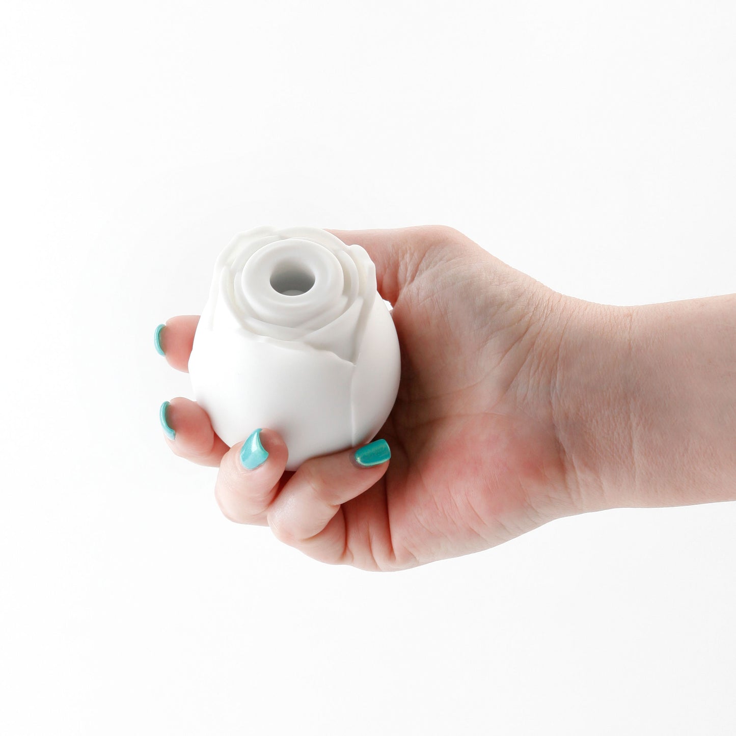 INYA The Rose Glow in the Dark White Suction Vibrator - NSN-0554-60 - Pleasure Palace