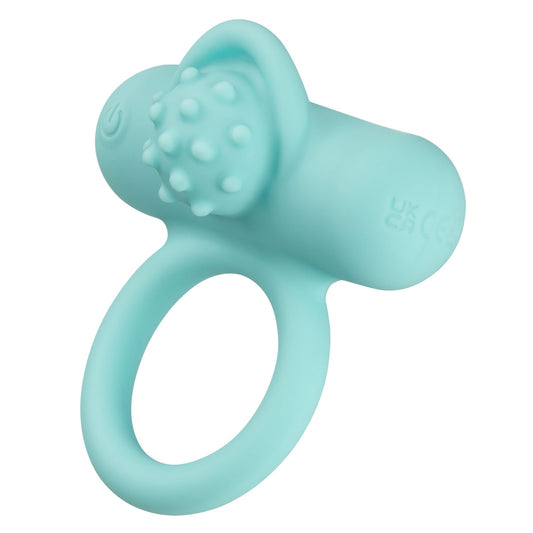 Silicone Rechargeable Nubby Lover's Delight - Blue - Pleasure Palace