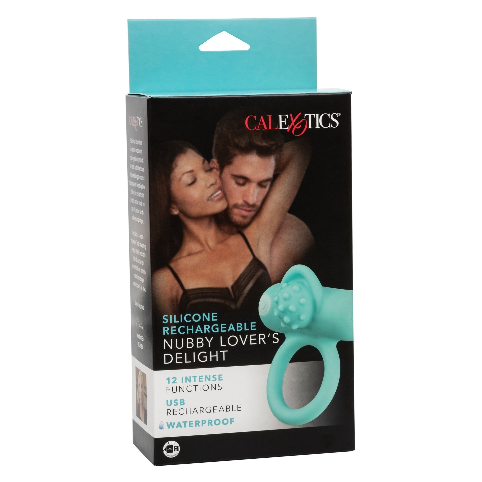 Silicone Rechargeable Nubby Lover's Delight - Blue - Pleasure Palace