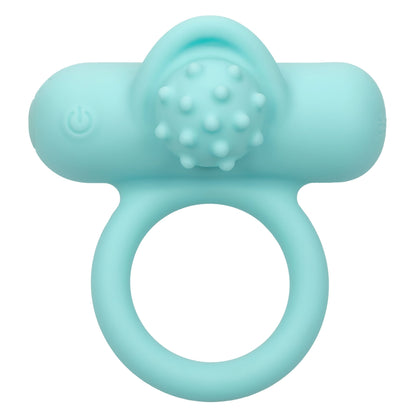 Silicone Rechargeable Nubby Lover's Delight - Blue - Pleasure Palace