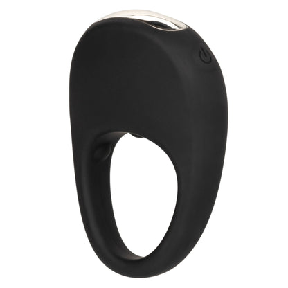 Silicone Rechargeable Pleasure Ring - Black - Black - Pleasure Palace