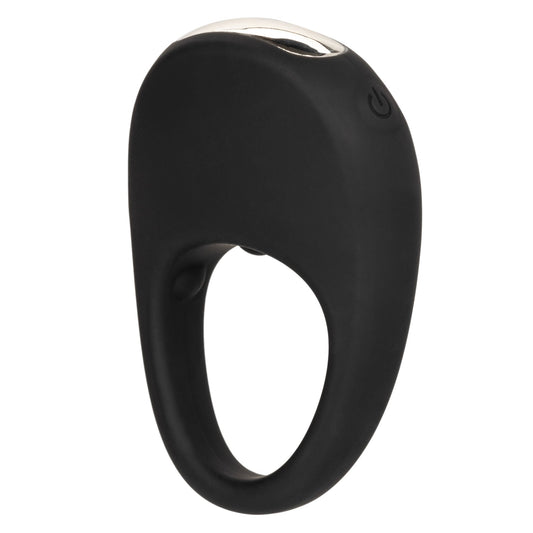 Silicone Rechargeable Pleasure Ring - Black - Black - Pleasure Palace