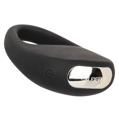 Silicone Rechargeable Pleasure Ring - Black - Black - Pleasure Palace