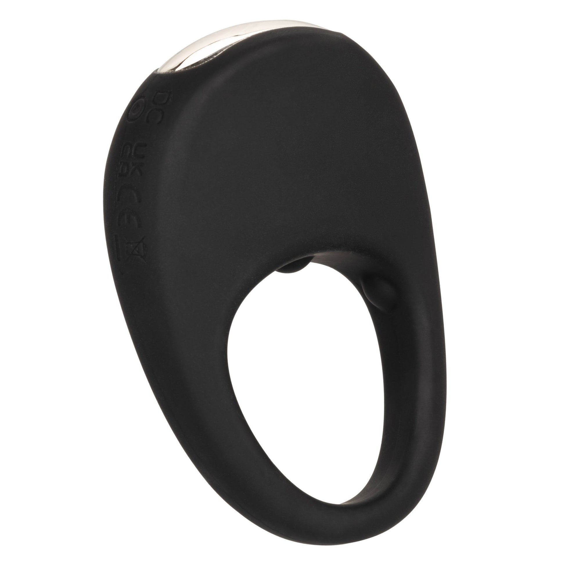 Silicone Rechargeable Pleasure Ring - Black - Black - Pleasure Palace