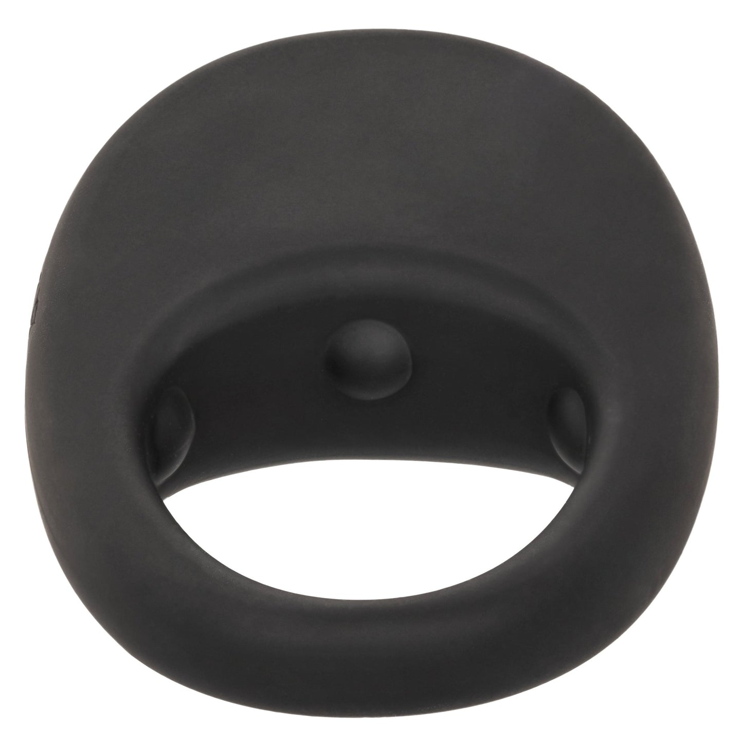 Silicone Rechargeable Pleasure Ring - Black - Black - Pleasure Palace