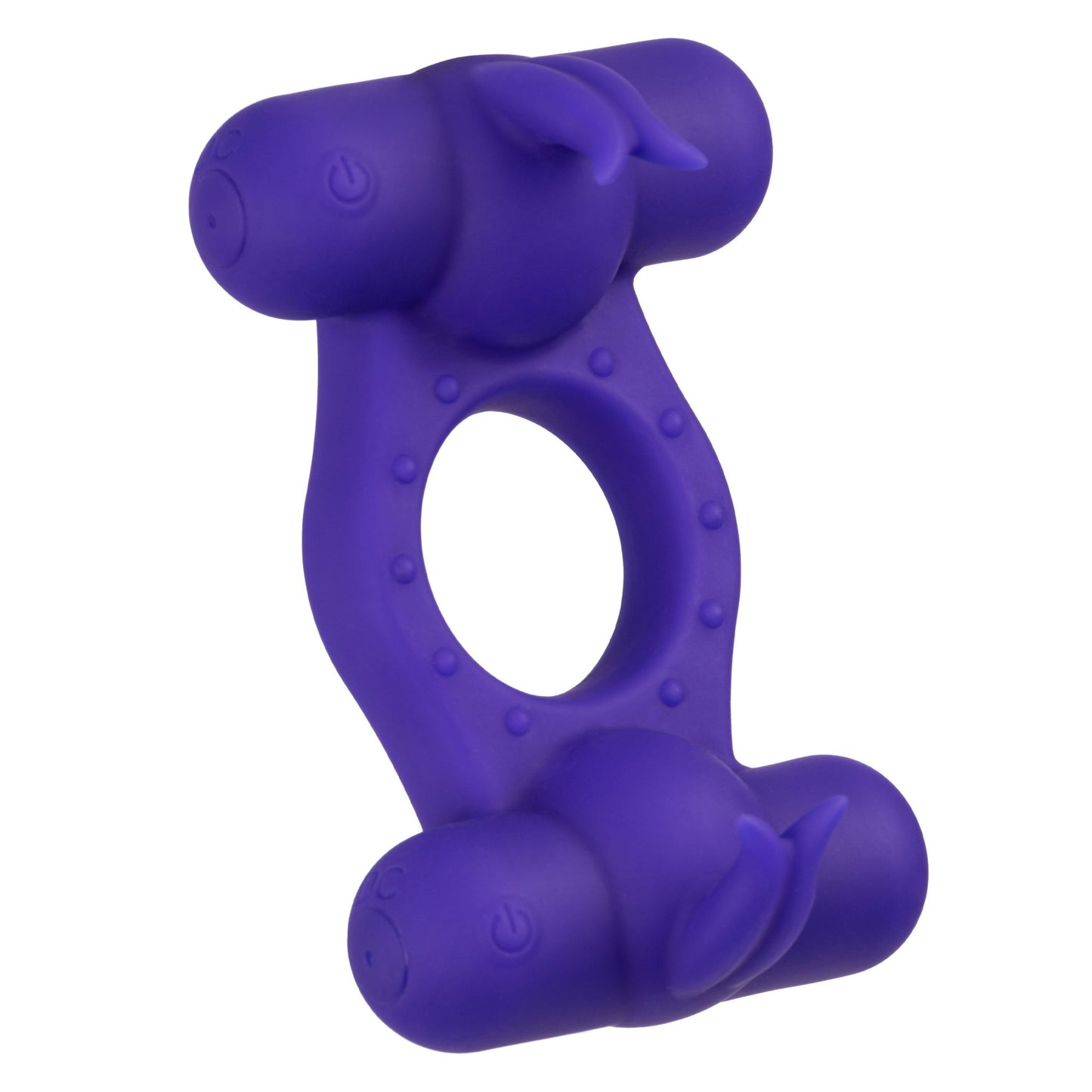 Silicone Rechargeable Triple Orgasm Enhancer - Purple - Pleasure Palace