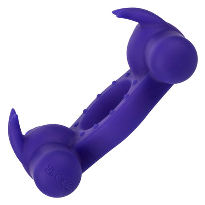 Silicone Rechargeable Triple Orgasm Enhancer - Purple - Pleasure Palace