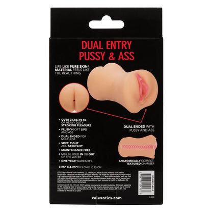 Stroke It Dual Entry Pussy and Ass - Ivory - Pleasure Palace