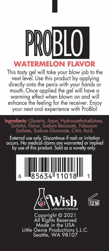 Problo Ahh...some Blow-Job Gel - Watermelon - 1.5 Fl. Oz.