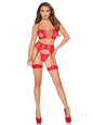 "After Dark Bra and Panty Lingerie Set - Os - Red LA-89359REDOS"