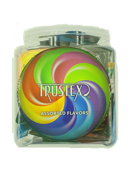 Trustex Flavored Lubricated Condoms 144 Pieces Box - Assorted Flavors - Pleasure Palace